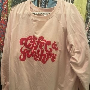 Wildfox Road-trip sweatshirt size XL Coffee and Sunshine